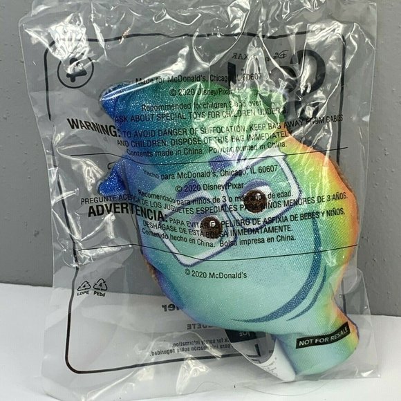 McDonalds Happy Meal Disney Soul Joe #4 Reversible Plush Toy Gardner 2020 NWT - Picture 4 of 4